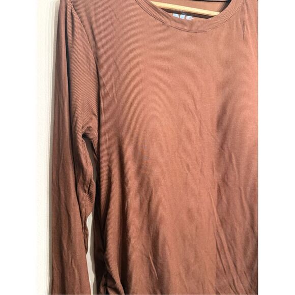 Shebird Womens Downtown Brown Ruched Built-In Bra Aspen Shapewear Dress Size 6 - Picture 4 of 5